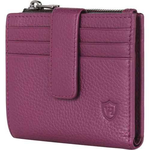 Leder Kartenetui Geldbörse Herren & Damen Kreditkartenetui (Pink)