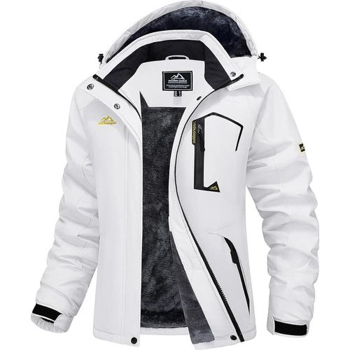 Damen Winterjacke Softshell Outdoor Ski Jacke Fleece Gefüttert