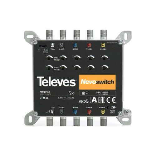 Televes Verstärker 5-fach 5-15dB f.MSNEVO o.NT MS510VGQ ; unex (714508)