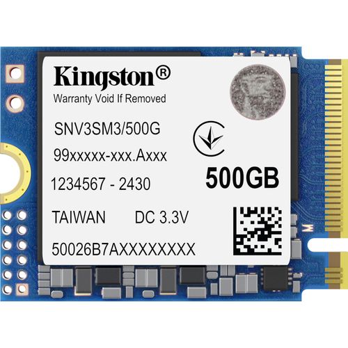 Kingston Technology 500G NV3 M.2 2230 NVMe SSD, 500 GB, M.2, 5000 MB/s