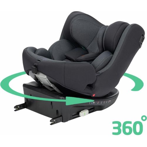 Bebeconfort EvolveFix i-Size, Autositz 360 Drehbar, 0–12 Jahre, 40–150 cm, Drehbar, 9 Kopfstützenpositionen, 5 Liegepositionen, Tinted Black