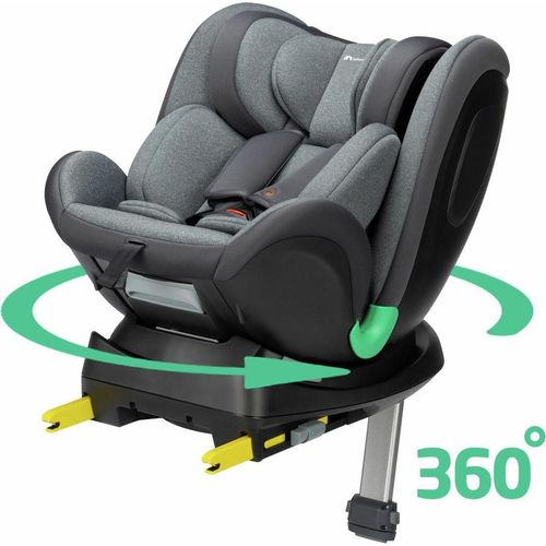 Bebeconfort EvolveFix Plus i-Size, Autositz 360 Drehbar, 0–12 Jahre, 40–150 cm, Drehbar, 10 Kopfstützenpositionen, 4 Liegepositionen, Tinted Graphite