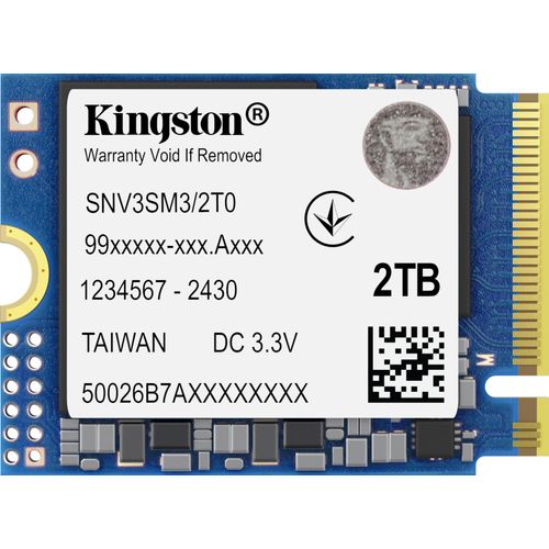 Kingston Technology 2000G NV3 M.2 2230 NVMe SSD, 2 TB, M.2, 6000 MB/s