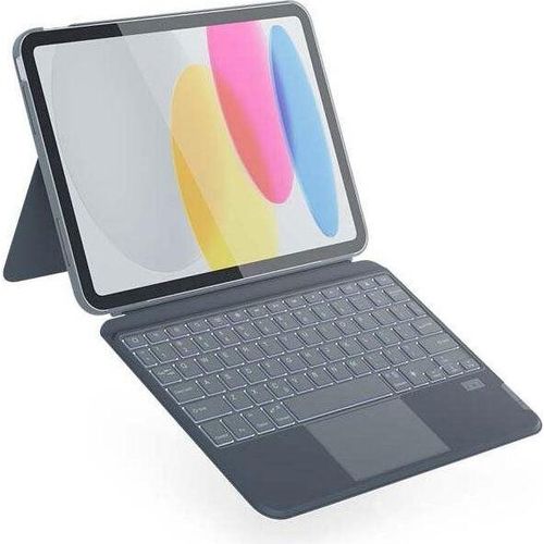 Epico beleuchtete Tastatur mit Gehäuse für iPad Pro 11"/iPad Air 10,9"/10,9" M1/M2/M3 - DE