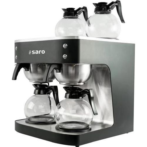 Saro Kaffeemaschine S48T – 2 Brühsysteme, 4 Glaskannen, schnelle Brühzeit, einfache Bedienung