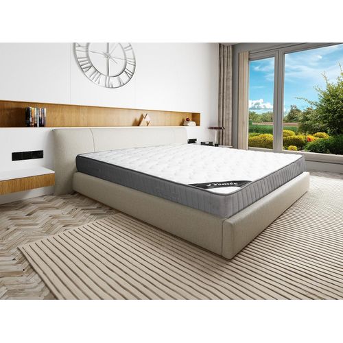 Matratze 140 x 190 cm, 30 cm dick mit HR-Schaum und Latex-Deckschicht - MALINO by YSMÉE