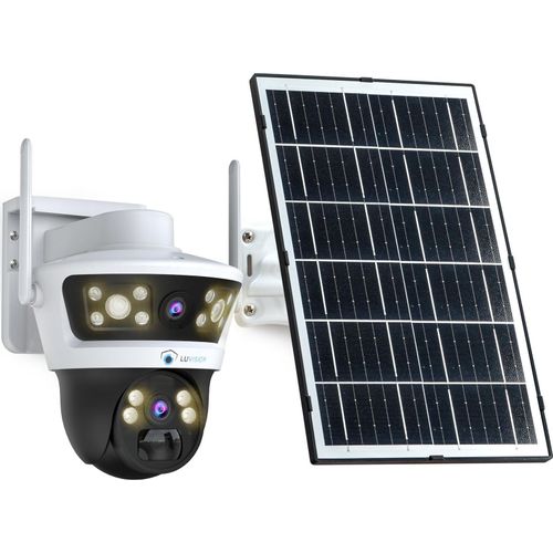 LUVISION 4G / LTE PTZ Solar Überwachungskamera 24/7 Aufzeichnung AOV SIM Karte KI Bewegungsverfolgung