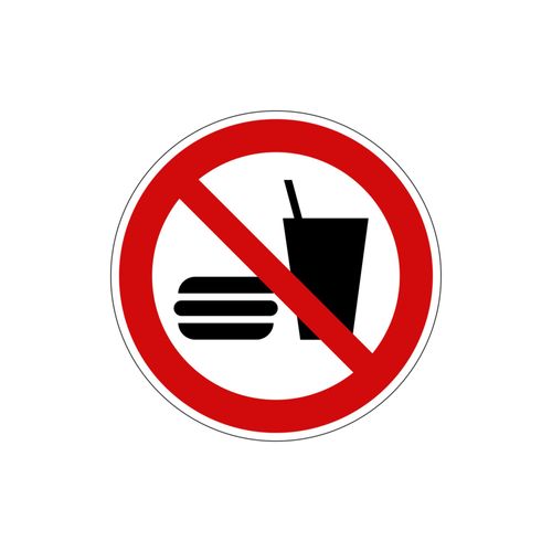Eichner Verbotsschild Essen und Trinken verboten 20 cm Alu (9225-10014-020)