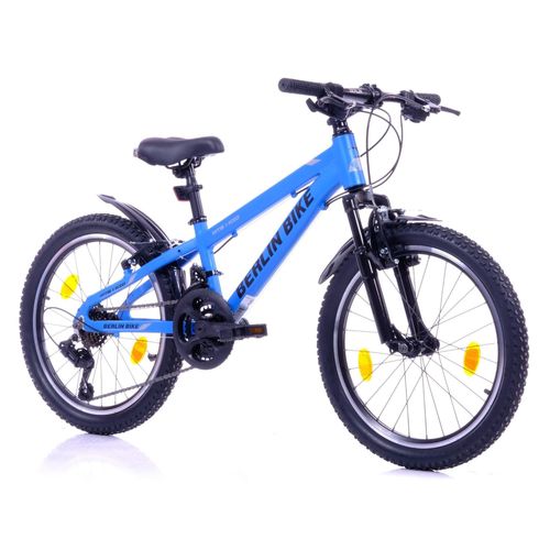 Kinderfahrrad 20 Zoll MTB mit Alurahmen - Ideales Geschenk für Kinder , Blau