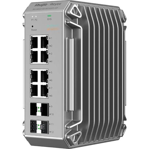 Reyee echter Industrie-Switch 8x Gbit 4x SFP bis 80°C - Switch - Switch - 1 Gbps
