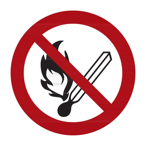 Verbotszeichen Feuer, offenes Licht und Rauchen verboten, Typ: 02200 ; nVent HOFFMAN (K160.08.006)