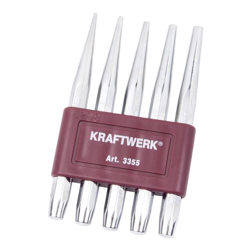 Kraftwerk Durchschlägesatz mit Halter 2-6 mm, 5-tlg. (3355)