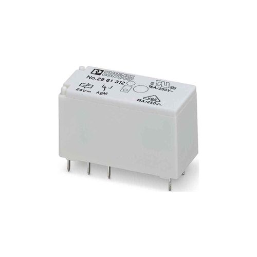 Phoenix Contact REL-MR Relais aus Polyamid grau mit LED-Anzeige und Schutzdiode, 24DC/21HC, 2961312)