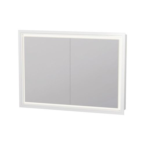 Duravit Spanplattenschraube mit Türanschlag L-Cube LED, 100x70x15,5cm, weiß matt (LC7652018181000)
