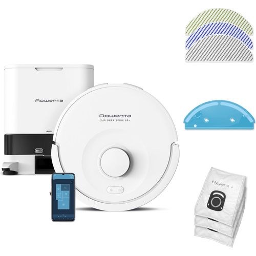 Rowenta X-Plorer RR8797WH Roboter-Staubsauger 0,26 l Beutellos Wei