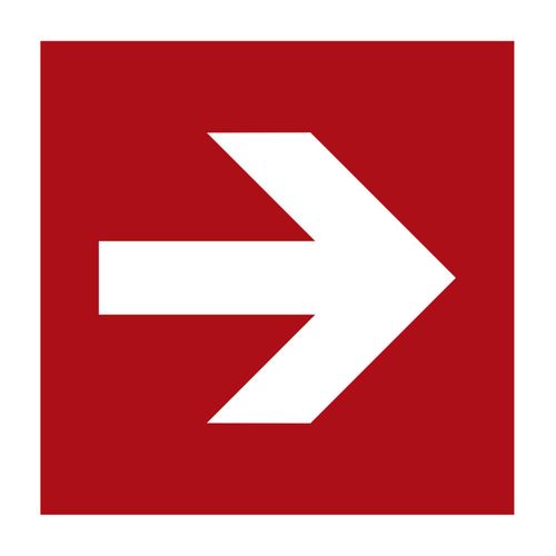 Brandschutzzeichen Richtungsangabe gerade, Typ: 14150, FN180.02.213)