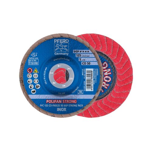Pferd Fächerschleifscheibe CO50FREEZE SGP STRONG 125mm K50 (67789125)