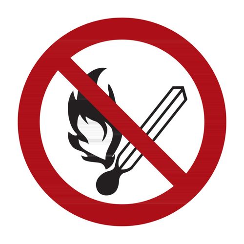 Verbotszeichen Feuer, offenes Licht und Rauchen verboten, Typ: 04400 ; nVent HOFFMAN (F170.08.008)