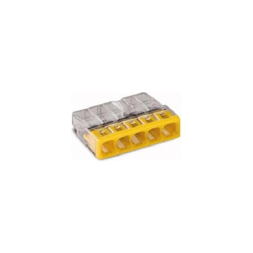 WAGO GmbH& Co. KG Verbindungsdosenklemme 5x 0.5-2.5 gelb 2273-205)