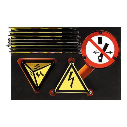 Kraftwerk Satz Sicherheits – und Warnschilder High-Voltage (510.100.000)