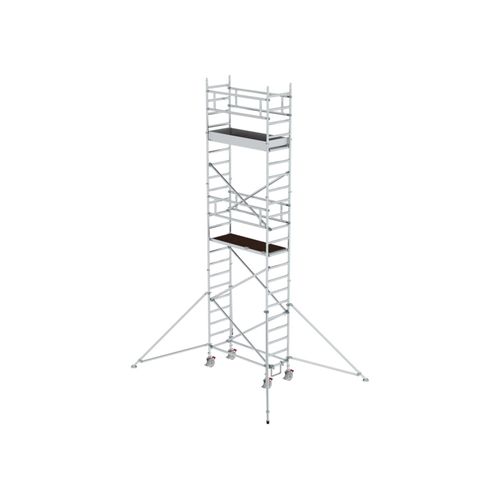 MUNK Alu-Rollgerüst mit Ausleger Plattformen im 2m-Abstand Plattform-Höhe 5,45 m Länge 1,80 m (154546)