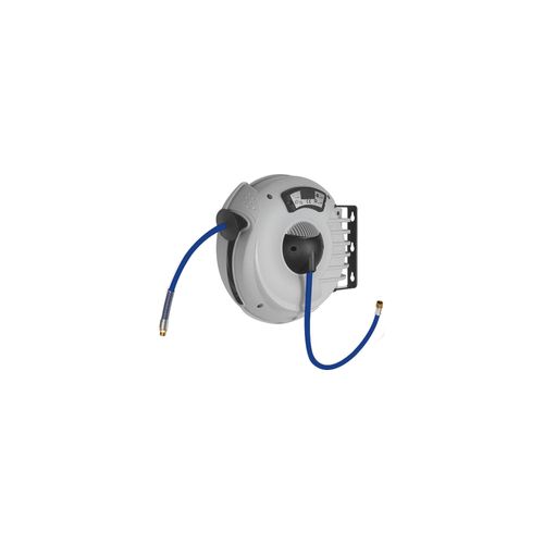 Riegler Schlauchaufroller aus Kunststoff/Metall mit PU-Schlauch blau , Schlauch-Innen-Ø12 mm , Schlauch-Außen-Ø8 mm , G 1/4 , Schlauchlänge:12 m, 276.12)
