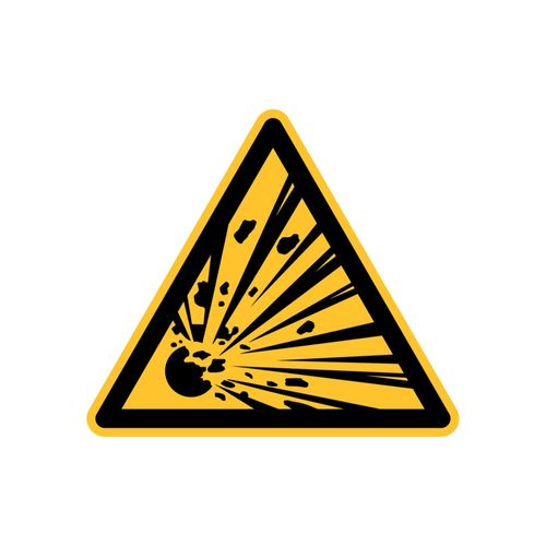 Eichner Warnschild Explosionsgefährliche Stoffe 10 cm Alu (9225-12044-010)