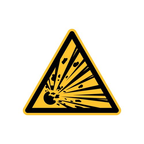 Eichner Warnschild Explosionsgefährliche Stoffe 20 cm Alu (9225-12044-020)