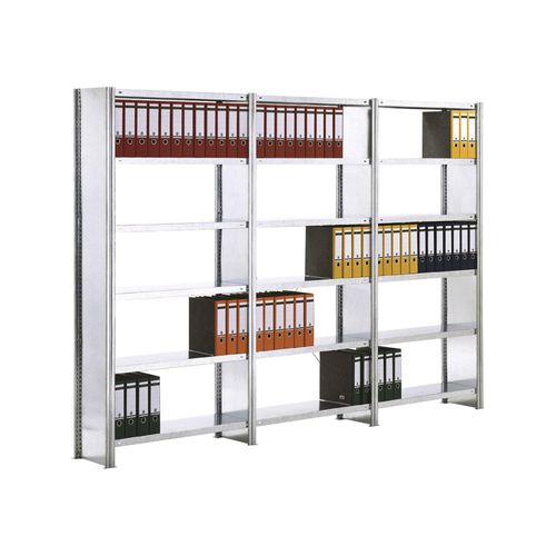 Regalwerk BERT Büroregal Anbaufeld HxBxT 2000x875x300mm Vollblech Seitenwand (B3-55509-30)