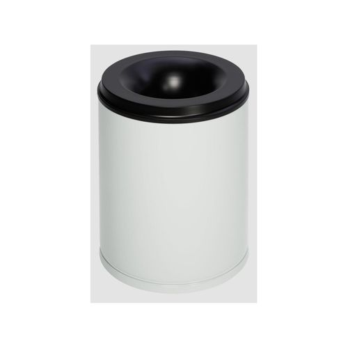 VAR Papierkorb feuersicher Löschkopf grau 80 l (3173)