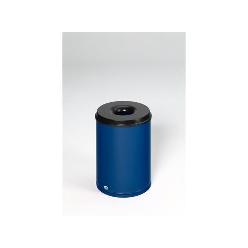 VAR Papierkorb feuersicher Löschkopf enzianblau 50 l (3161)