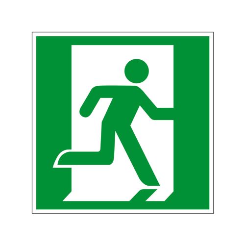 Eichner Fluchtwegsschild Fluchtweg - Notausgang 20 x 20 cm Alu (9225-14065-020)