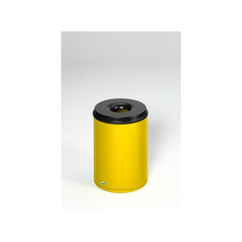 VAR Papierkorb feuersicher Löschkopf gelb 50 l (3167)