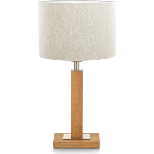 Titos Tischleuchte Jute Leinenoptik