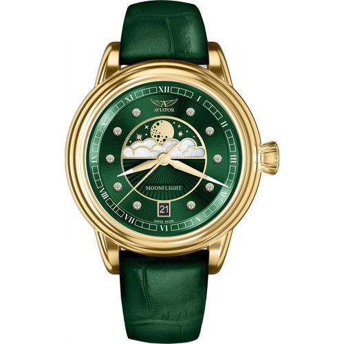 Fliegeruhr V.1.33.1.391.4 DE grün