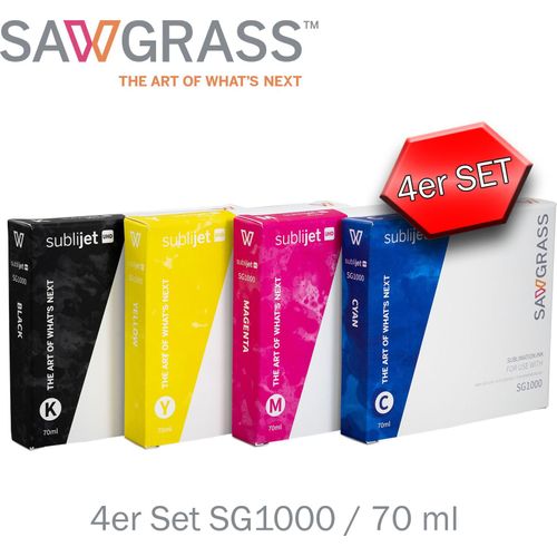 Sawgrass SubliJet UHD für SAWGRASS SG1000 - CMYK Bundle - 70ml