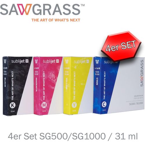 Sawgrass SubliJet UHD - CMYK Bundle - 31 ml