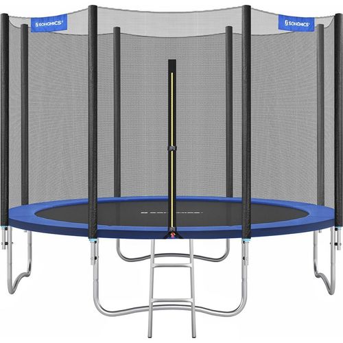 Trampolin Ø 366 cm schwarz-blau