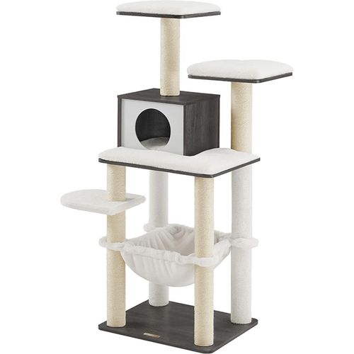 Katzenbaum 138 cm mit Plattformen und Kissen