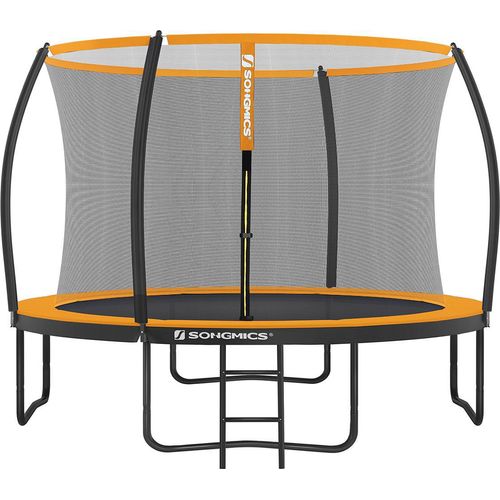 Trampolin Ø 305 cm schwarz-orange