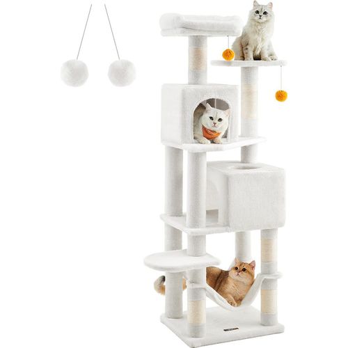 Katzenbaum mit Kratzstämmen und Plattformen