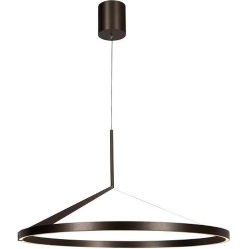 LED Hängeleuchte Aluminium mit Bewegungsmelder D: 80 cm rund H: max. 176 cm Grau 2700 K warmweiß 1800 lm