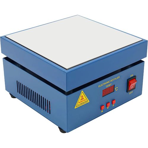 Löt-Vorheizplatte - 946 - Leistung 800 W - LCD - Temperatur 50–400 °C - Genauigkeit ±2 °C - AC 220–250 V - Größe 20 x 20 cm - Weiß