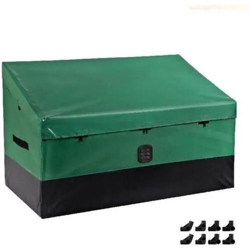 Garten-Aufbewahrungsbox – Aufbewahrungsbox für den Außenbereich – Wetterfest – Wasserdicht – 550 Liter Volumen – Grün
