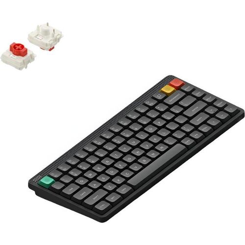 NuPhy Node 75 Kabellose Mechanische Tastatur Low-Profile QWERTY US / Ink Gray / Red nano