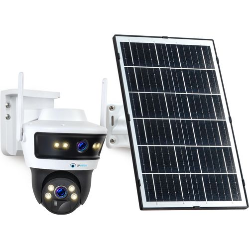 LUVISION 4G / LTE PTZ Solar Überwachungskamera SIM Karte KI Bewegungsverfolgung (Versandrückläufer)