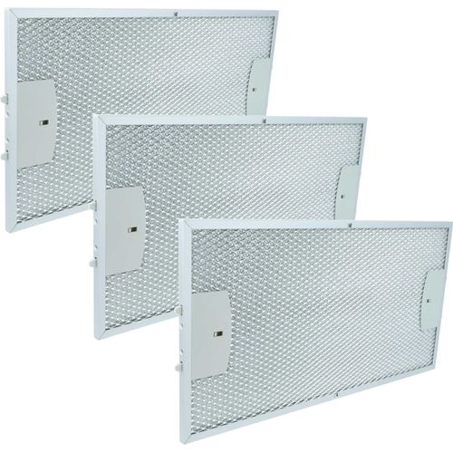 vhbw 3x Filter Metallfettfilter kompatibel mit Siemens LI46630CH/04, LI46630CH/03, LI46630CH/05, LI46630CH03, LI46630CH02 Dunstabzugshaube, Metall