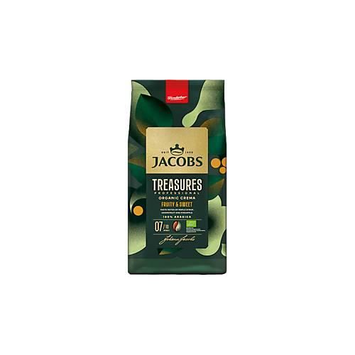 Jacobs Krönung Bohnenkaffee Treasures Crema, ganze Bohnen, Stärke 7/10, Tüte mit 1 kg