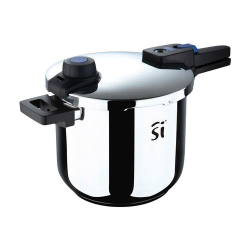 SAN Ignacio Schnellkochtopf Ebro, Edelstahl, Metall, 9 L, rund, Kochen, Töpfe, Schnellkochtöpfe
