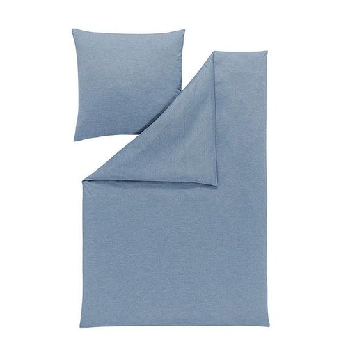 Estella Bettwäsche Takoma, Taubenblau, Textil, meliert, 135x200 cm, Textiles Vertrauen - Oeko-Tex®, bügelfrei, pflegeleicht, hautfreundlich, schadstoffgeprüft, Schlaftextilien, Bettwäsche, Bettwäsche, Jersey-Bettwäsche